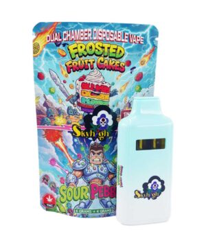 Buy Sky High Extract - Dual Chamber Vape - Frosted Fruit Cakes (Indica) + Sour Pebbles (Sativa) - (4 Grams + 4 Grams) at Kush Station Online Shop