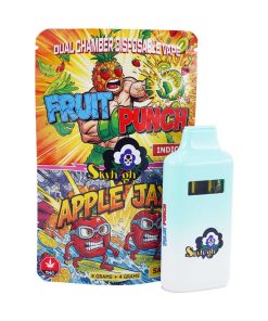 Buy Sky High Extract - Dual Chamber Vape - Fruit Punch (Indica) + Apple Jax (Sativa) - (4 Grams + 4 Grams) at Kush Station Online Shop