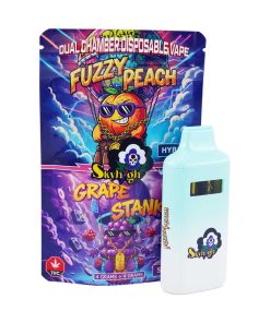 Buy Sky High Extract - Dual Chamber Vape - Fuzzy Peach (Hybrid)+ Grape Stank (Sativa) - (4 Grams + 4 Grams) at Kush Station Online Shop