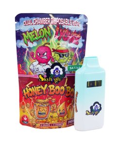 Buy Sky High Extract - Dual Chamber Vape - Honey Boo Boo (Indica) + Melon Lychee (Sativa) - (4 Grams + 4 Grams) at Kush Station Online Shop
