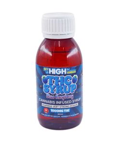 Buy Sky High Syrup - Blue Raspberry 1000mg THC at Kush Station Online Shop
