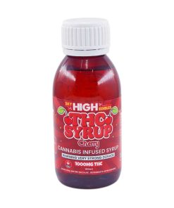 Buy Sky High Syrup - Cherry 1000mg THC at Kush Station Online Shop