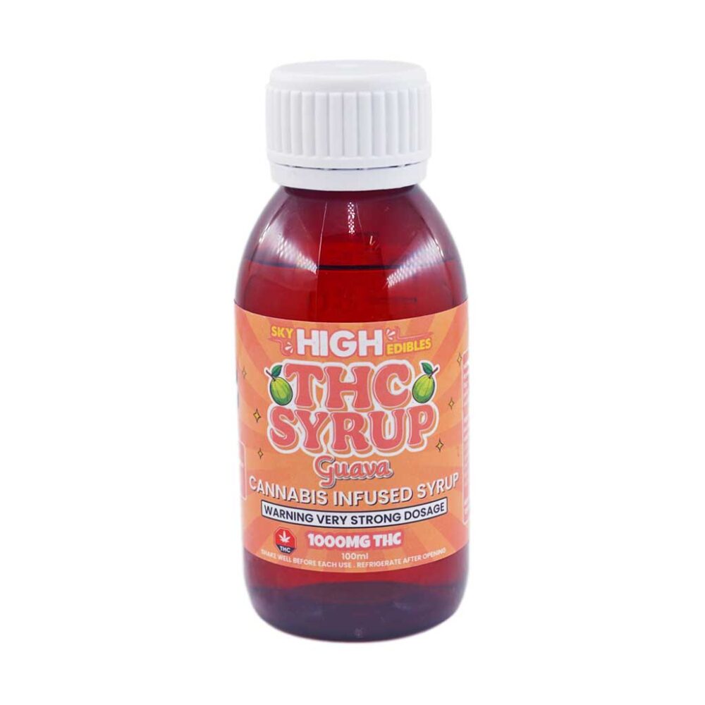 Buy Sky High Syrup - Guava 1000mg THC at Kush Station Online Shop