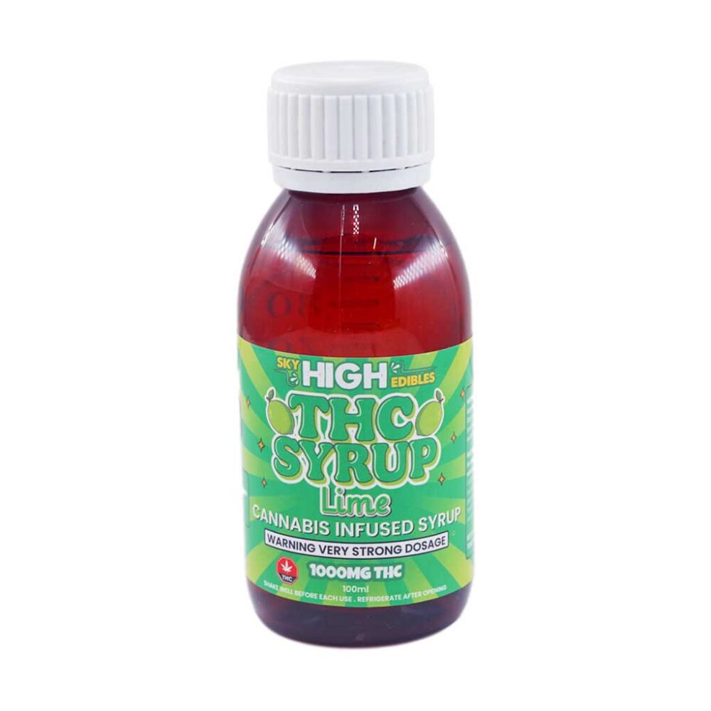 Buy Sky High Syrup - Lime 1000mg THC at Kush Station Online Shop