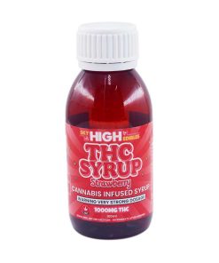 Buy Sky High Syrup - Strawberry 1000mg THC at Kush Station Online Shop