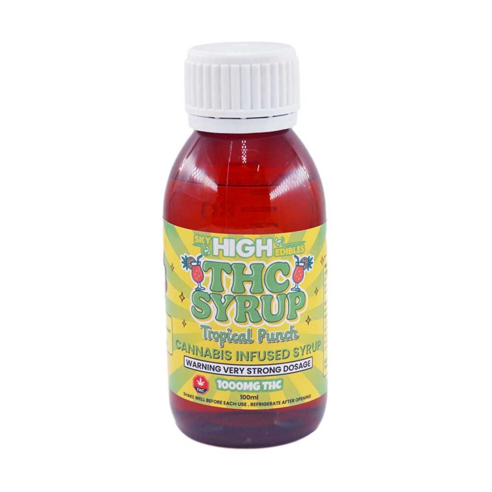 Buy Sky High Syrup - Tropical Punch 1000mg THC at Kush Station Online Shop