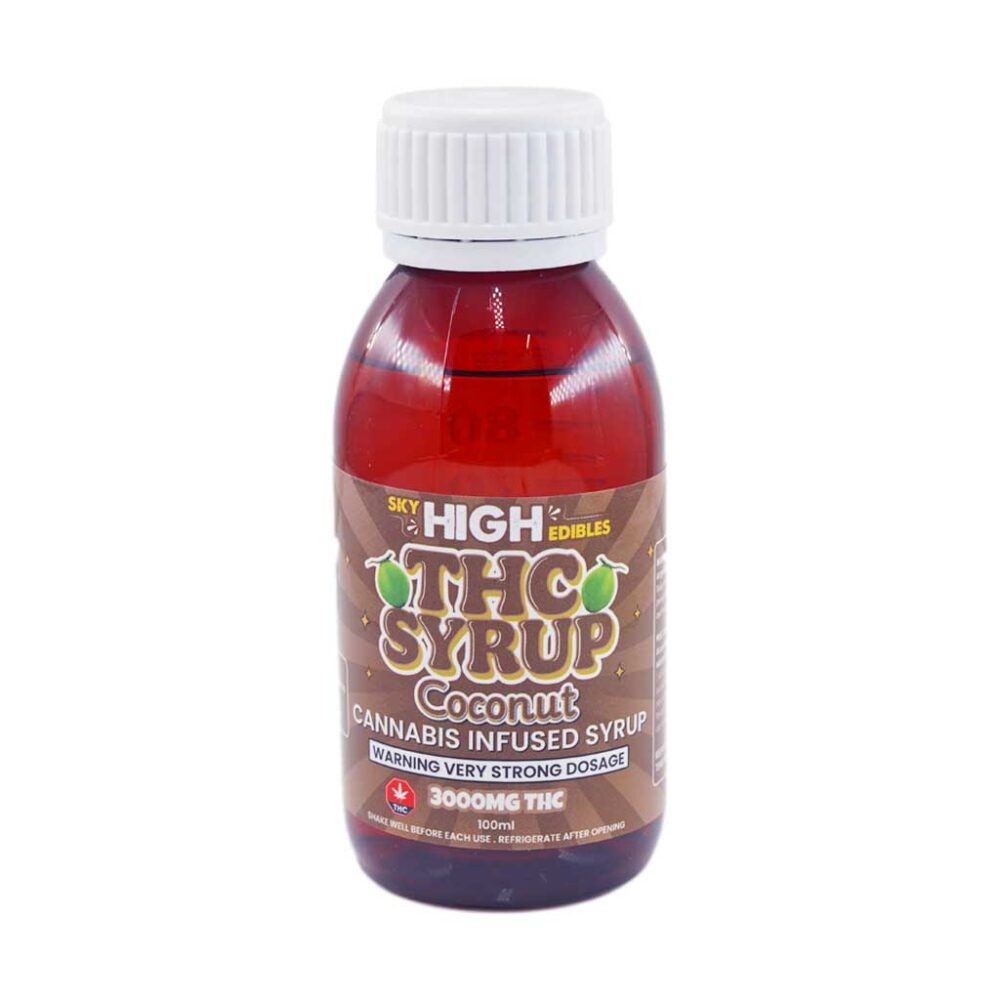 Buy Sky High Syrup - Coconut 3000mg THC at Kush Station Online Shop