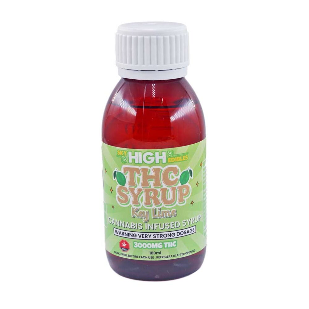 Buy Sky High Syrup - Key Lime 3000mg THC at Kush Station Online Shop