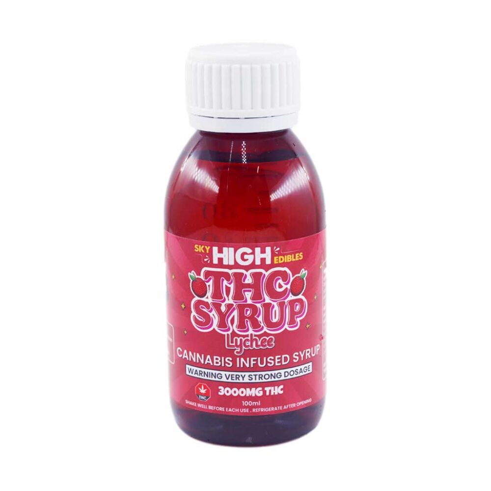 Buy Sky High Syrup - Lychee 3000mg THC at Kush Station Online Shop