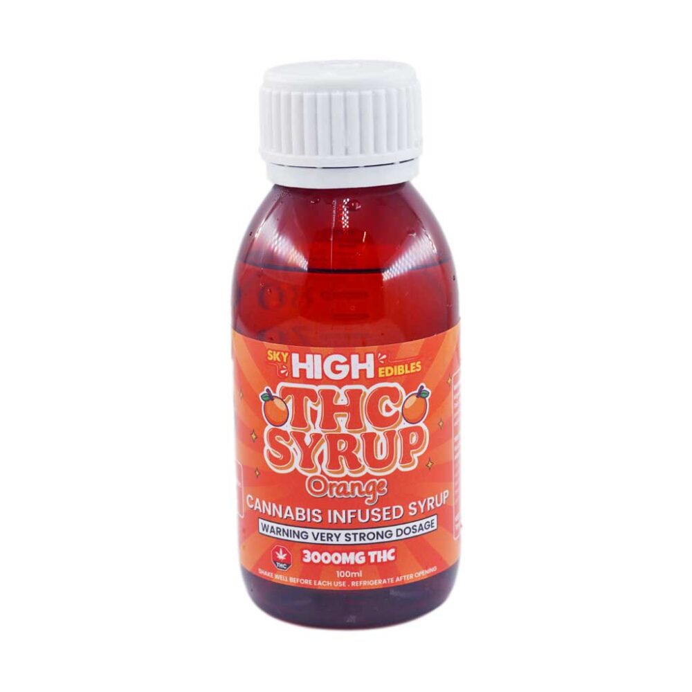 Buy Sky High Syrup - Orange 3000mg THC at Kush Station Online Shop