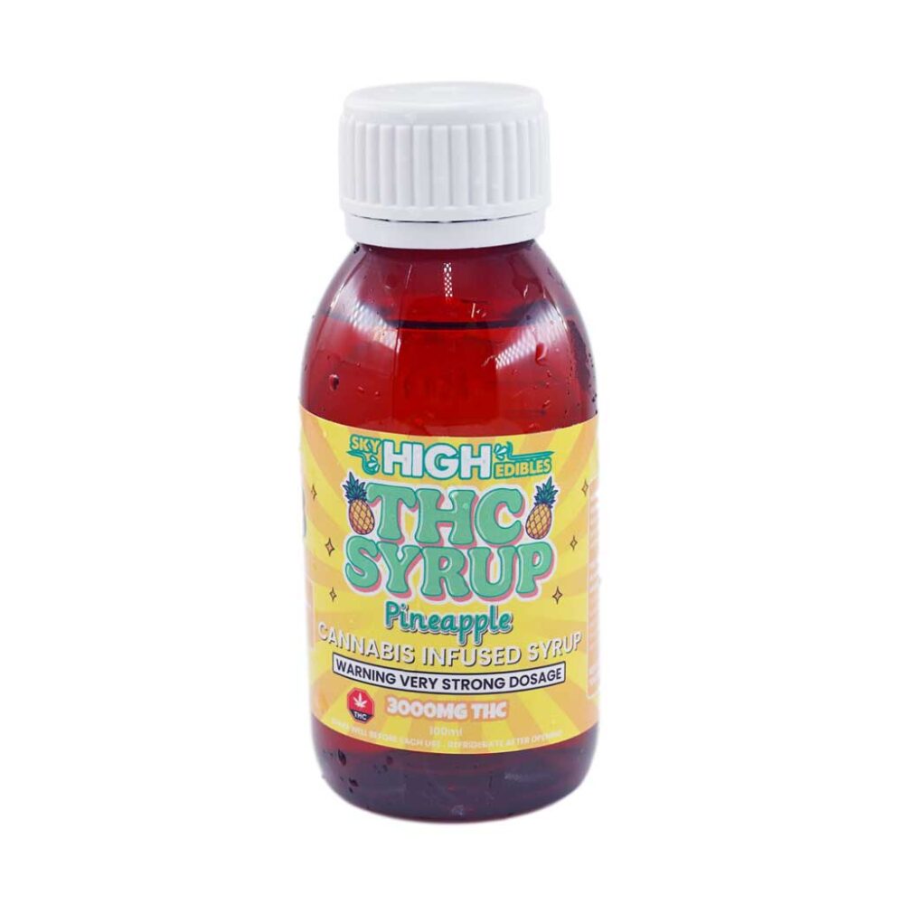 Buy Sky High Syrup - Pineapple 3000mg THC at Kush Station Online Shop