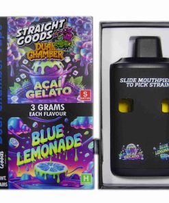 Buy Straight Goods - Dual Chamber Vape - Acai Gelato + Blue Lemonade (3 Grams + 3 Grams) at Kush Station Online Shop