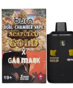 Burn Extracts - Dual Chamber Disposable Vape - Acapulco Gold + Gas Mask (3+3 Gram)