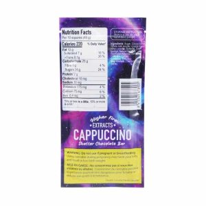 Buy Higher Fire Extracts - Shatter Chocolate Bar - Cappuccino 2000mg THC (Indica) at Kush Station Online Shop