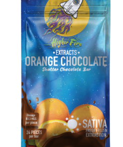 Buy Higher Fire Extracts - Shatter Chocolate Bar - Orange 2000mg THC (Sativa) at Bud Express Now Online Shop