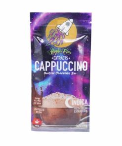 Buy Higher Fire Extracts - Shatter Chocolate Bar - Cappuccino 2000mg THC (Indica) at Kush Station Online Shop