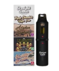 Straight Goods - Triple Chamber Vape - Afghan Hashish + Lemonatti + Blonde Moroccan (3 Grams + 3 Grams + 3 Gram) - Image 3