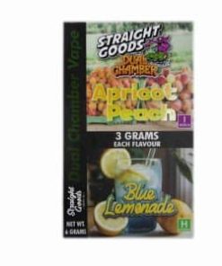 Buy Straight Goods - Dual Chamber Vape - Apricot Peach + Blue Lemonade (3 Grams + 3 Grams) at Kush Station Online Shop