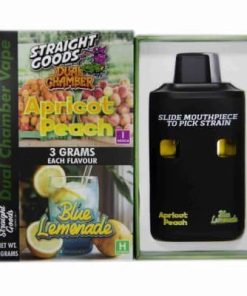 Buy Straight Goods - Dual Chamber Vape - Apricot Peach + Blue Lemonade (3 Grams + 3 Grams) at Kush Station Online Shop