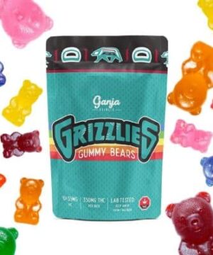 Ganja Edibles - Grizzlies Gummy Bears 350mg THC