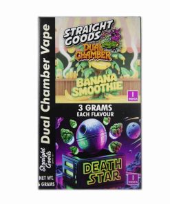 Buy Straight Goods - Dual Chamber Vape - Banana Smoothie + Death Star (3 Grams + 3 Grams) at Kush Station Online Shop