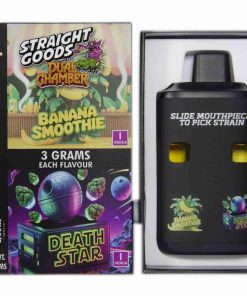 Buy Straight Goods - Dual Chamber Vape - Banana Smoothie + Death Star (3 Grams + 3 Grams) at Kush Station Online Shop
