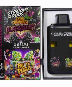 Buy Straight Goods - Dual Chamber Vape - Blackberry + Fruity Pebbles OG (3 Grams + 3 Grams) at Kush Station Online Shop