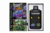 Buy Straight Goods - Dual Chamber Vape - Blue Raz + Fresh Mint (3 Grams + 3 Grams) at Kush Station Online Shop