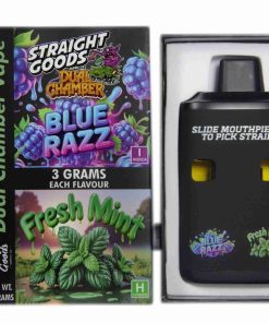 Buy Straight Goods - Dual Chamber Vape - Blue Raz + Fresh Mint (3 Grams + 3 Grams) at Kush Station Online Shop