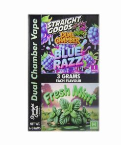 Buy Straight Goods - Dual Chamber Vape - Blue Raz + Fresh Mint (3 Grams + 3 Grams) at Kush Station Online Shop