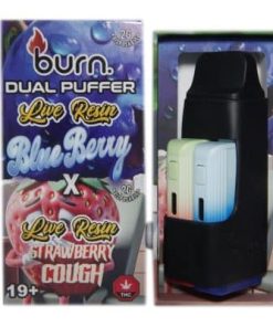 Alternative view of Burn Extracts - Dual 2 Gram Puffer – Live Resin Blueberry x Live Resin Strawberry Cough (2 Grams + 2 Gram)