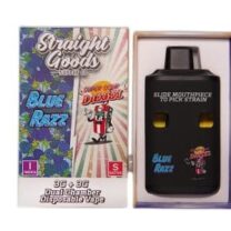 Straight Goods - Dual Chamber Vape - Blue Razz + Super Sour Diesel (3 Grams + 3 Grams)