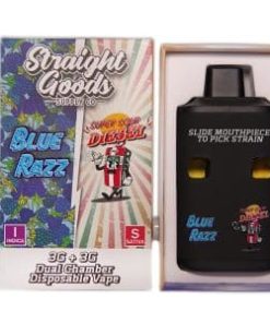 Straight Goods - Dual Chamber Vape - Blue Razz + Super Sour Diesel (3 Grams + 3 Grams)