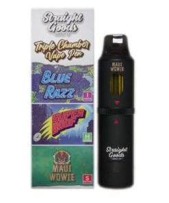 Straight Goods - Triple Chamber Vape - Blue Raz + Super Boof + Maui Wowie (3 Grams + 3 Grams + 3 Gram) - Image 4