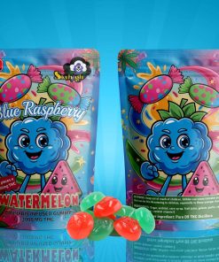 Buy Sky High Edibles - Blue Raspberry + Watermelon Gummy 3000mg THC at Kush Station Online Shop