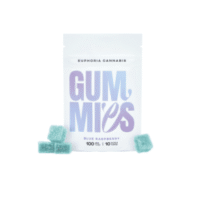 Euphoria Cannabis - Blue Raspberry Gummies 100mg THC