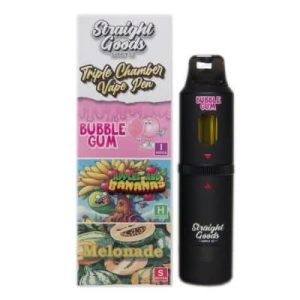 Straight Goods - Triple Chamber Vape - Bubble Gum + Apples and Banana + Melonade (3 Grams + 3 Grams + 3 Gram) - Image 4