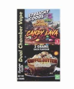 Buy Straight Goods - Dual Chamber Vape - Candy Lava x Coffee Butter Cream (3 Grams + 3 Grams) at Kush Station Online Shop