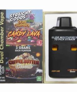 Buy Straight Goods - Dual Chamber Vape - Candy Lava x Coffee Butter Cream (3 Grams + 3 Grams) at Kush Station Online Shop