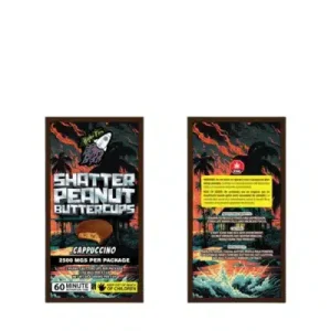 Alternative view of Higher Fire Extracts - Shatter Peanut Butter Chocolate Cups - Cappuccino 2500mg THC