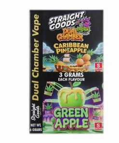 Buy Straight Goods - Dual Chamber Vape - Caribbean Pineapple + Green Apple (3 Grams + 3 Grams) at Kush Station Online Shop