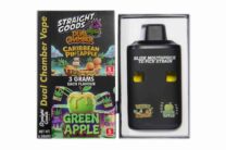 Buy Straight Goods - Dual Chamber Vape - Caribbean Pineapple + Green Apple (3 Grams + 3 Grams) at Kush Station Online Shop