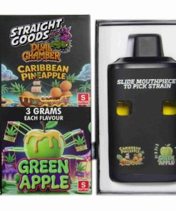Buy Straight Goods - Dual Chamber Vape - Caribbean Pineapple + Green Apple (3 Grams + 3 Grams) at Kush Station Online Shop