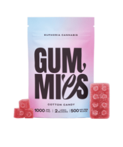 Euphoria Cannabis - Cotton Candy Gummies 1000mg THC