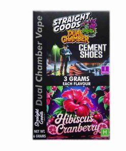 Buy Straight Goods - Dual Chamber Vape - Cement Shoes + Hibiscus Cranberry (3 Grams + 3 Grams) at Kush Station Online Shop