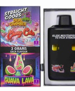 Buy Straight Goods - Dual Chamber Vape - Cherry Cola + Guava Lava (3 Grams + 3 Grams) at Kush Station Online Shop