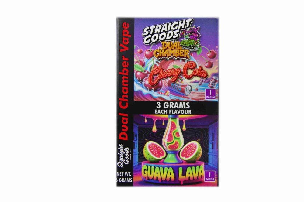 Buy Straight Goods - Dual Chamber Vape - Cherry Cola + Guava Lava (3 Grams + 3 Grams) at Kush Station Online Shop