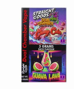 Buy Straight Goods - Dual Chamber Vape - Cherry Cola + Guava Lava (3 Grams + 3 Grams) at Kush Station Online Shop