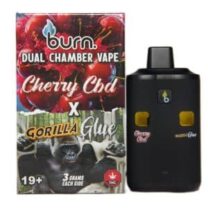 Burn Extracts - Dual Chamber Disposable Vape - Cherry CBD + Gorilla Glue (3+3 Gram)
