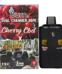 Burn Extracts - Dual Chamber Disposable Vape - Cherry CBD + Gorilla Glue (3+3 Gram)